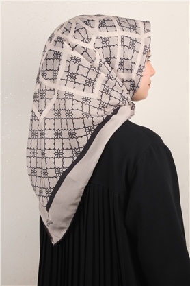 Pamuklu Soft Eşarp 3302-2 Taş