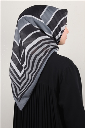 Pamuklu Soft Eşarp 3303-2 Füme