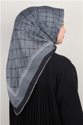 Pamuklu Soft Eşarp 3304-4 Füme