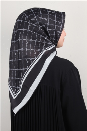 Pamuklu Soft Eşarp 3304-5 Siyah