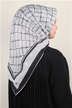 Pamuklu Soft Eşarp 3304-6 Gri