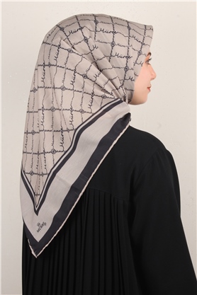 Pamuklu Soft Eşarp 3304-7 Bej