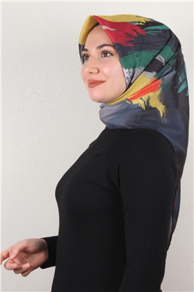 Pamuklu Soft Eşarp 3307-2 Antrasit