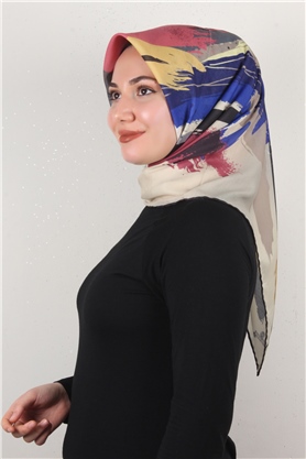 Pamuklu Soft Eşarp 3307-5 Krem