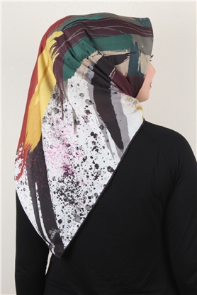 Pamuklu Soft Eşarp 3307-8 Sütlü Kahve