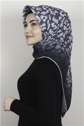 Pamuklu Soft Eşarp 3317-4 Füme