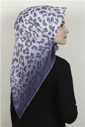 Pamuklu Soft Eşarp 3317-6 İndigo