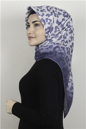 Pamuklu Soft Eşarp 3317-6 İndigo