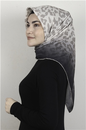 Pamuklu Soft Eşarp 3317-8 Kemik