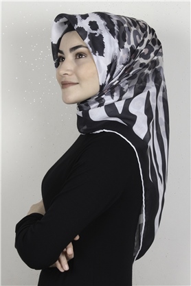 Pamuklu Soft Eşarp 3318-2 Siyah