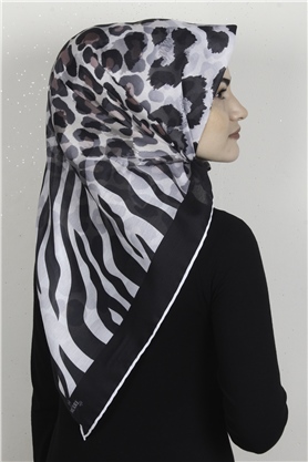 Pamuklu Soft Eşarp 3318-2 Siyah