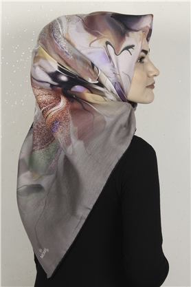 Pamuklu Soft Eşarp 3319-1 Toprak