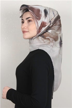 Pamuklu Soft Eşarp 3319-2 Taş