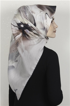 Pamuklu Soft Eşarp 3319-2 Taş