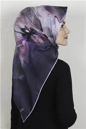 Pamuklu Soft Eşarp 3319-3 Mavi