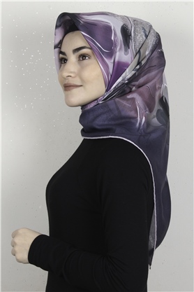 Pamuklu Soft Eşarp 3319-3 Mavi