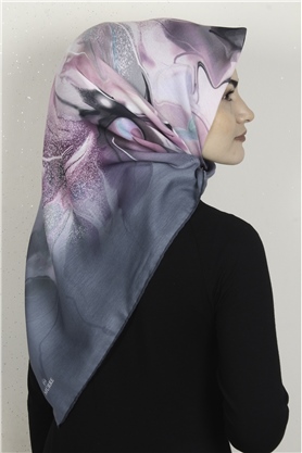 Pamuklu Soft Eşarp 3319-4 Su Mavisi