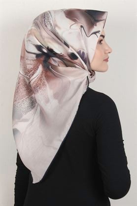 Pamuklu Soft Eşarp 3319-8 Bej