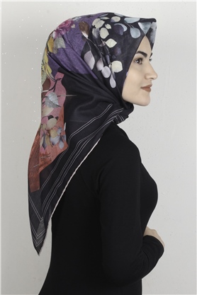 Pamuklu Soft Eşarp 3325-5 Desenli