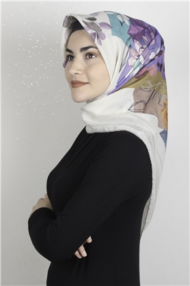 Pamuklu Soft Eşarp 3325-9 Desenli