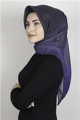 Pamuklu Soft Eşarp 3331-26 Morcivert