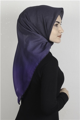 Pamuklu Soft Eşarp 3331-26 Morcivert