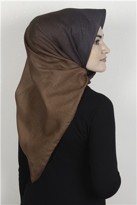 Pamuklu Soft Eşarp 3331-31 Taba