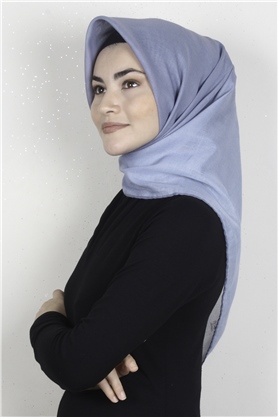 Pamuklu Soft Eşarp 3331-35 Buz Mavisi