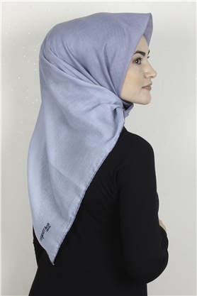 Pamuklu Soft Eşarp 3331-35 Buz Mavisi