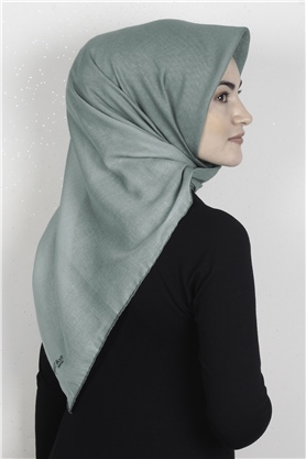 Pamuklu Soft Eşarp 3331-36 Mint Yeşili