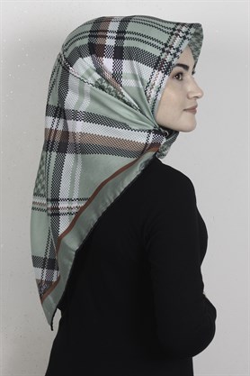 Pamuklu Soft Eşarp 3335-13 Mint Yeşili