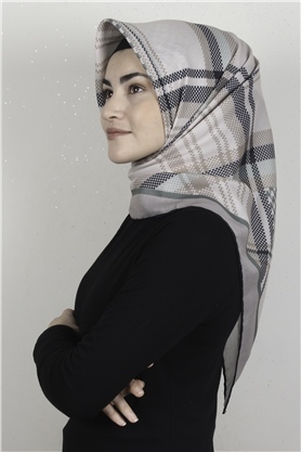 Pamuklu Soft Eşarp 3335-14 Taş
