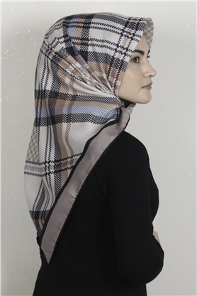 Pamuklu Soft Eşarp 3335-15 Çöl Kahvesi