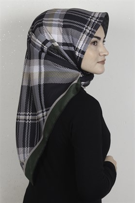Pamuklu Soft Eşarp 3335-3 Haki 