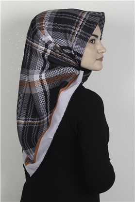 Pamuklu Soft Eşarp 3335-5 Siyah