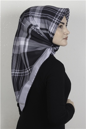 Pamuklu Soft Eşarp 3335-7 Siyah