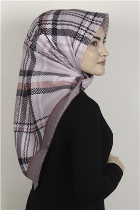 Pamuklu Soft Eşarp 3335-8 Pudra
