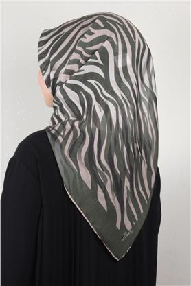 Pamuklu Soft Eşarp 3338-3 Haki