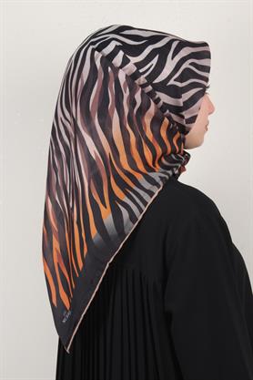 Pamuklu Soft Eşarp 3338-5 Turuncu