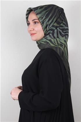 Pamuklu Soft Eşarp 3338-6 Yeşil