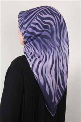Pamuklu Soft Eşarp 3338-7 Lila