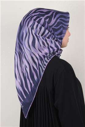 Pamuklu Soft Eşarp 3338-7 Lila