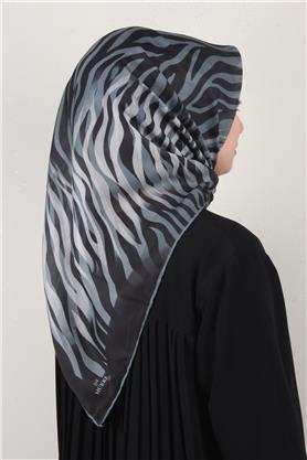 Pamuklu Soft Eşarp 3338-8 Füme