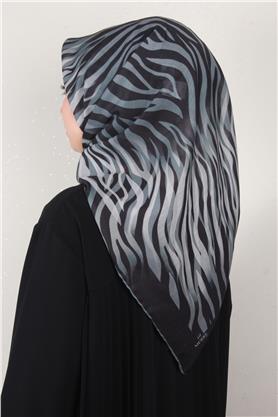 Pamuklu Soft Eşarp 3338-8 Füme