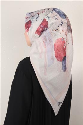 Pamuklu Soft Eşarp 3339-10 Lacivert