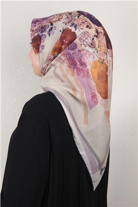 Pamuklu Soft Eşarp 3339-11 Mor