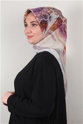 Pamuklu Soft Eşarp 3339-11 Mor