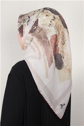 Pamuklu Soft Eşarp 3339-4 Bej