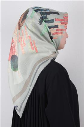Pamuklu Soft Eşarp 3339-7 Mint Yeşili