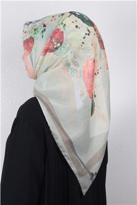 Pamuklu Soft Eşarp 3339-7 Mint Yeşili